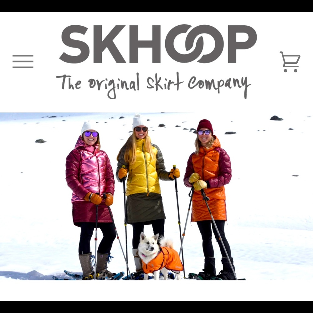 Skhoop Short Down Skirt in Bright Red